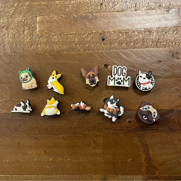 Assorted Dog Lovers 10 piece‎ Crocs Charms Set - Picture 1 of 5